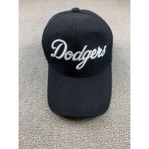 Dodgers Men's One Size Fits All Black Baseball Hat Cap